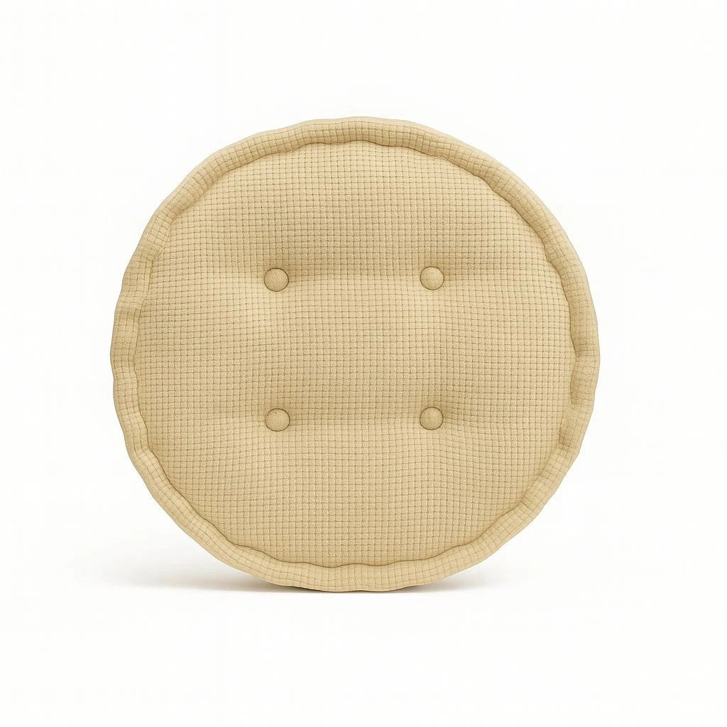 Round Textured Fleece Booster Cushion Seat Pad 7 Colours