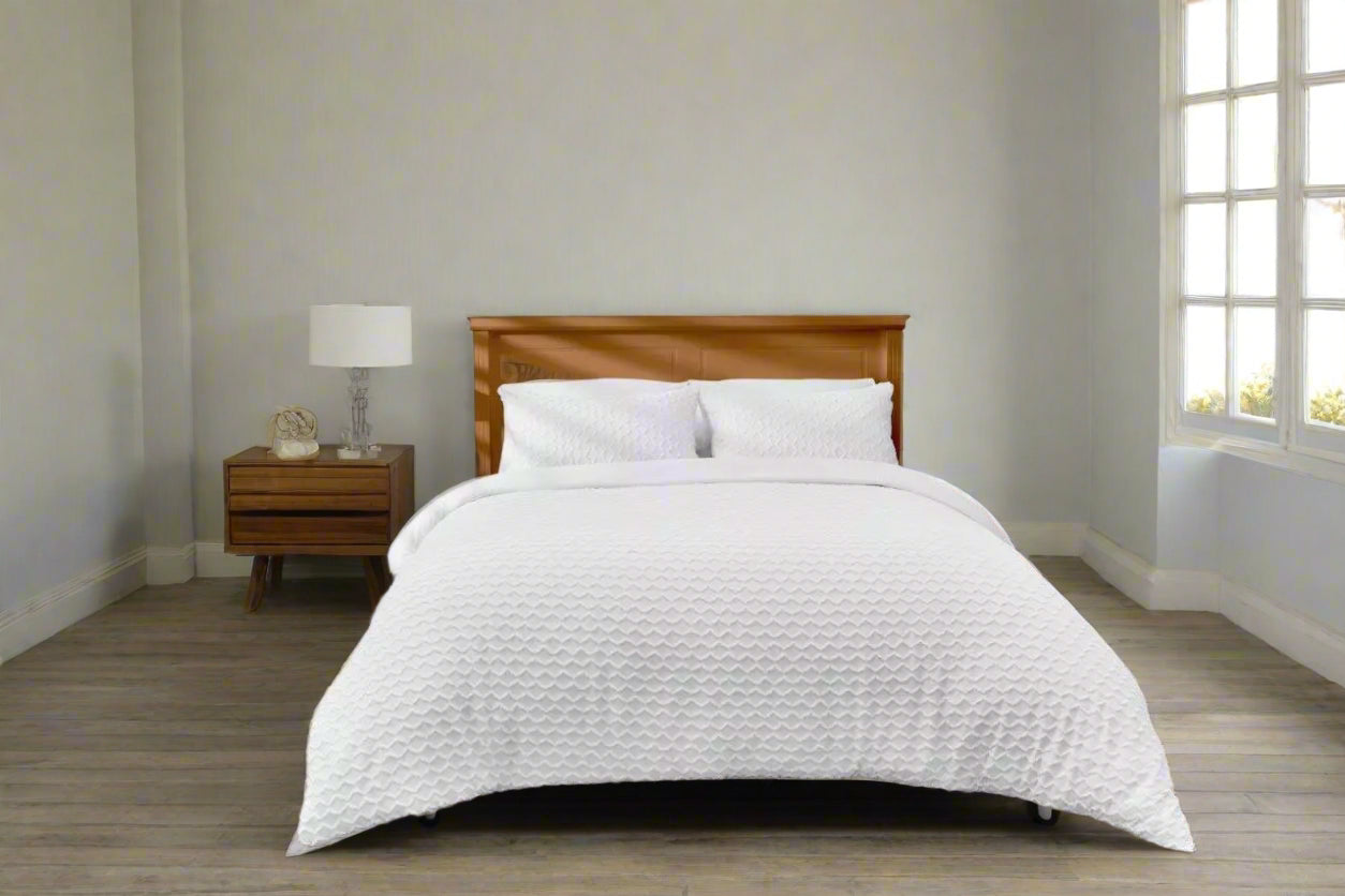 Woven Textured Microfibre Duvet Set 3 Colours