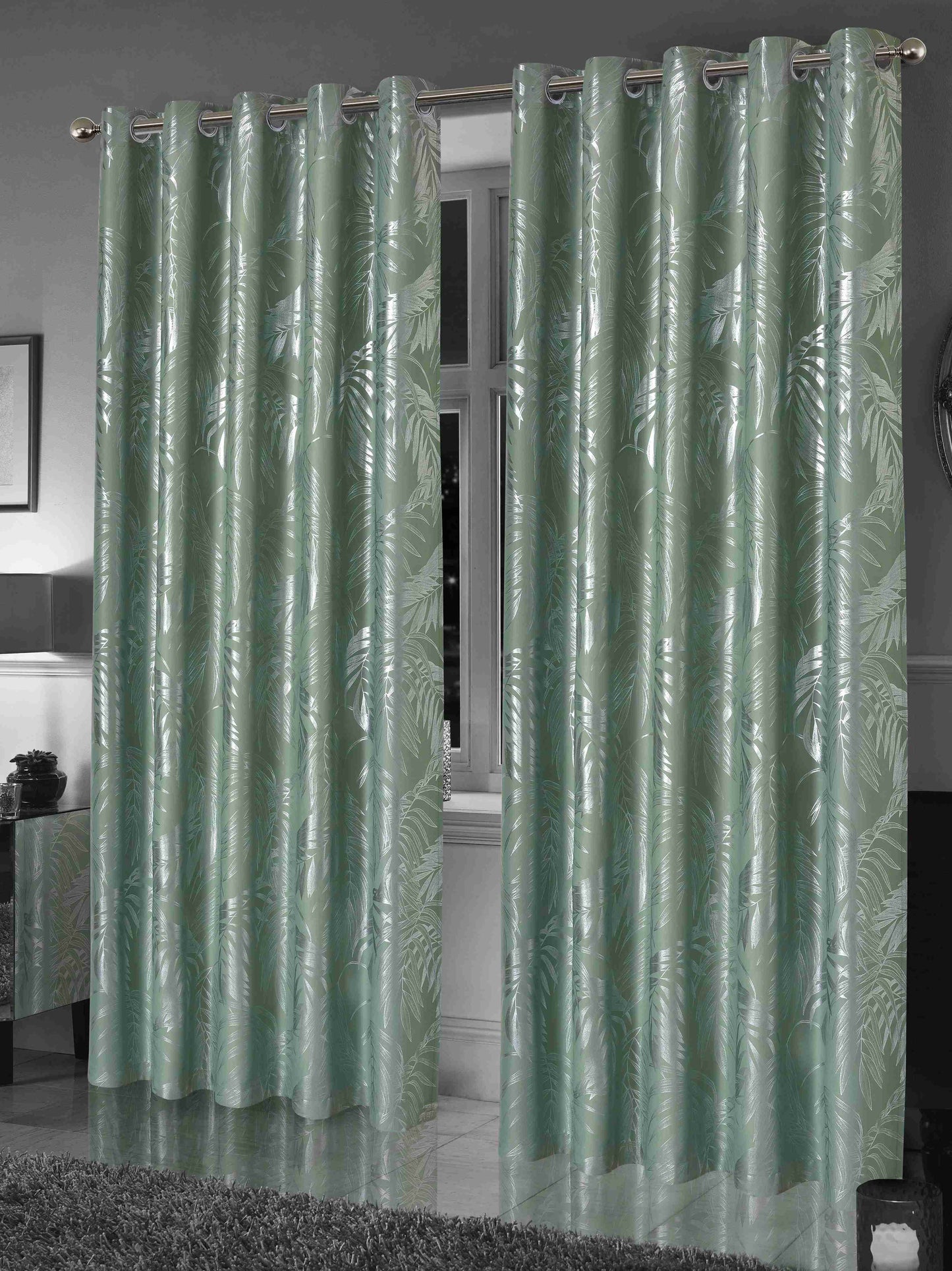 Leaf Blackout Curtains 4 Colours 4 Sizes