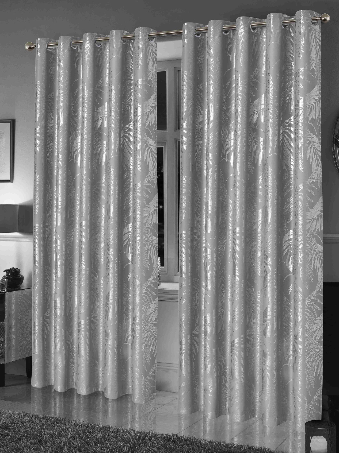 Leaf Blackout Curtains 4 Colours 4 Sizes