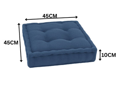 Square Textured Booster Cushion Seat Pads 7 Colours
