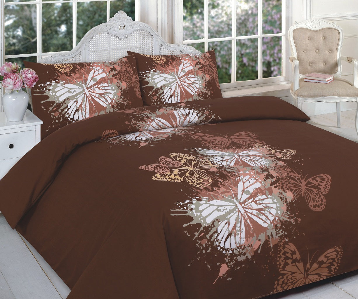 Butterfly Printed Duvet Set 3 Colours