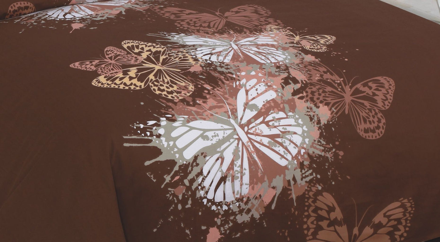 Butterfly Printed Duvet Set 3 Colours