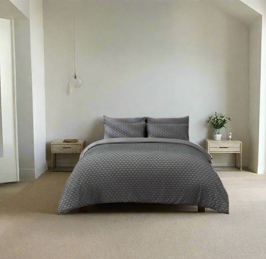 Woven Textured Microfibre Duvet Set 3 Colours
