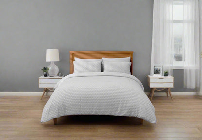 Woven Textured Microfibre Duvet Set 3 Colours