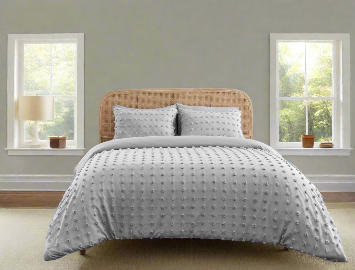 Tufted Dots Duvet Set 4 Colours
