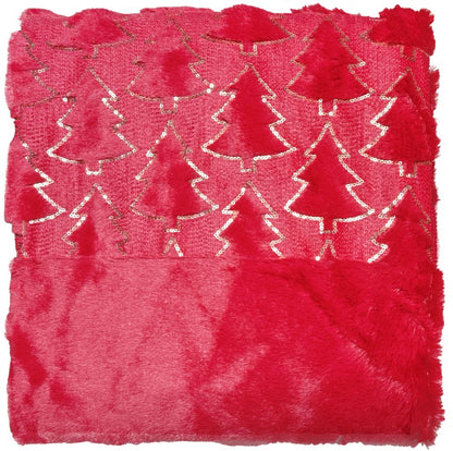 Festive Tree Teddy Duvet Set Matching Blanket & Cushions