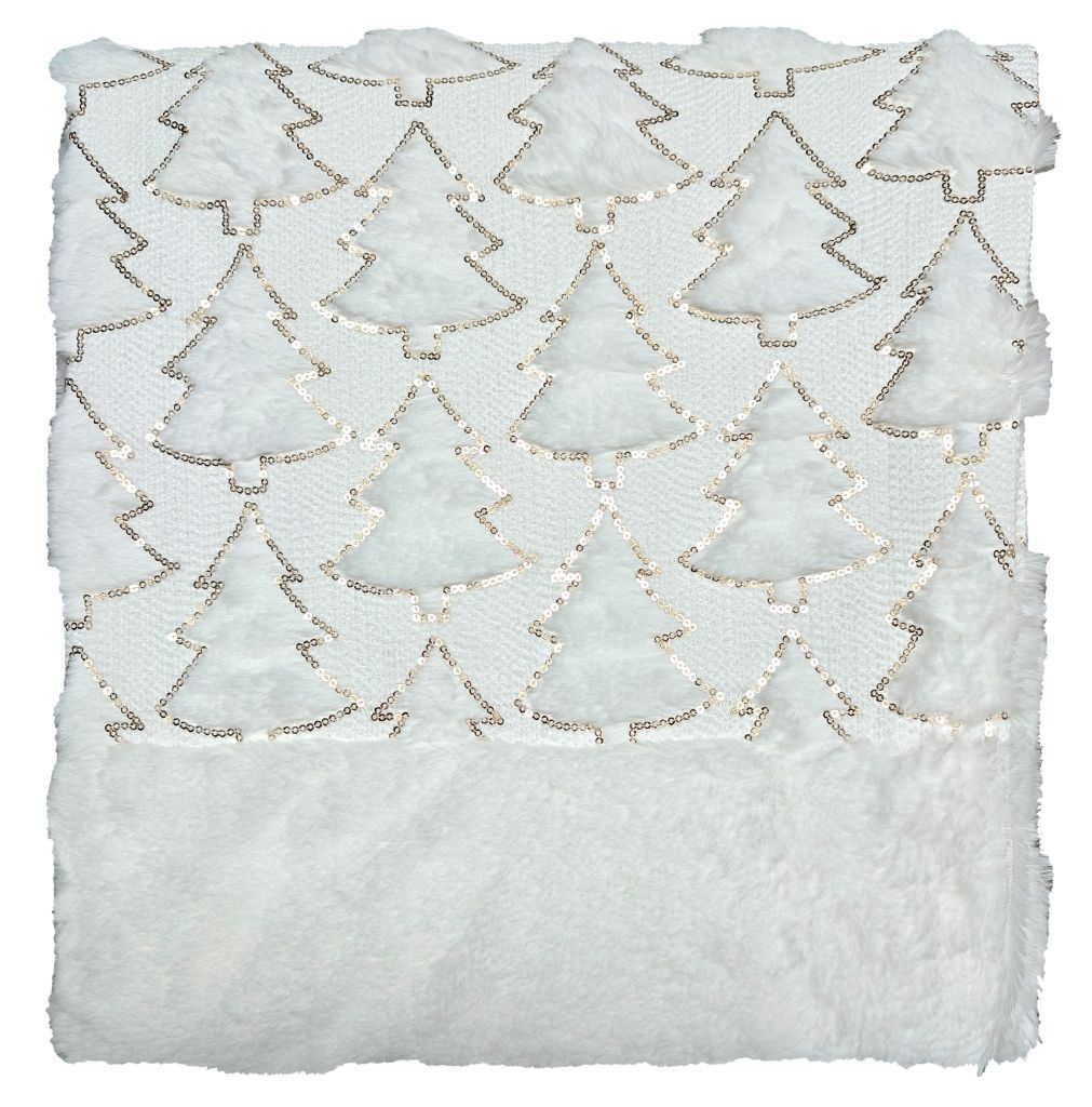 Festive Tree Teddy Duvet Set Matching Blanket & Cushions