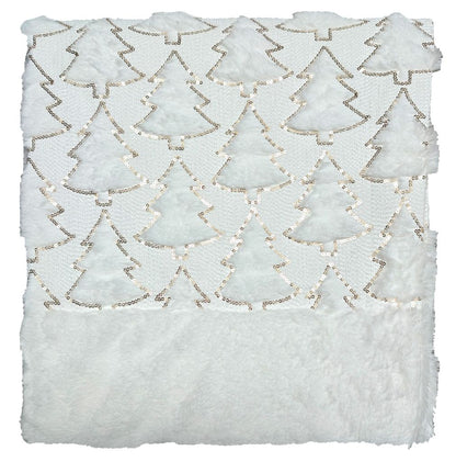 Festive Tree Teddy Duvet Set Matching Blanket & Cushions