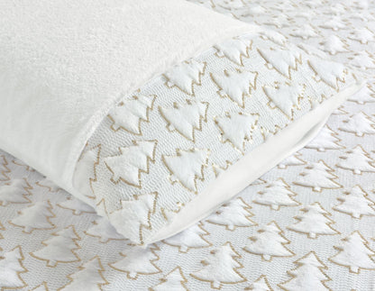 Festive Tree Teddy Duvet Set Matching Blanket & Cushions