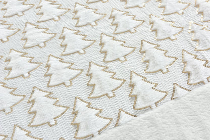 Festive Tree Teddy Duvet Set Matching Blanket & Cushions