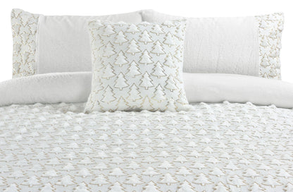 Festive Tree Teddy Duvet Set Matching Blanket & Cushions