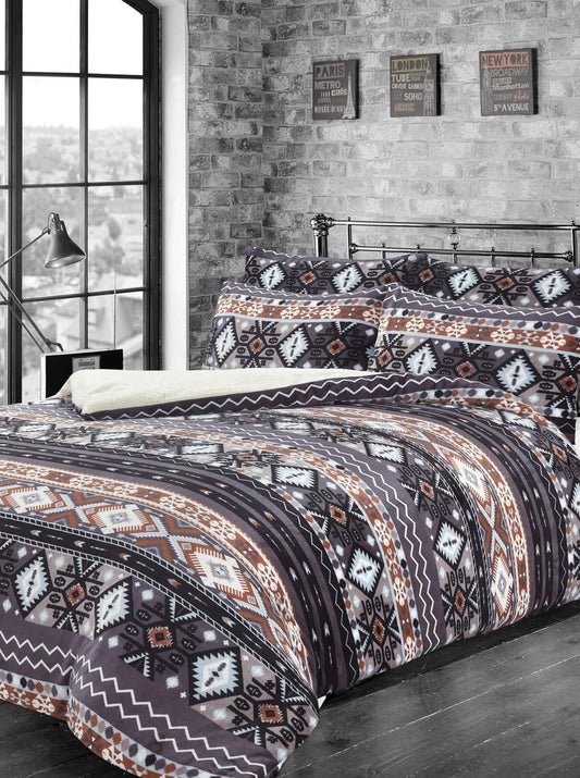 Nordic Grey Teddy Duvet Set