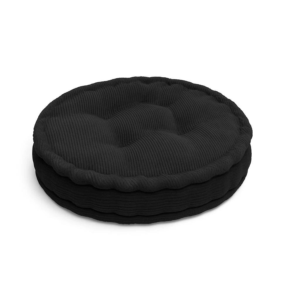 Round Textured Fleece Booster Cushion Seat Pad 7 Colours