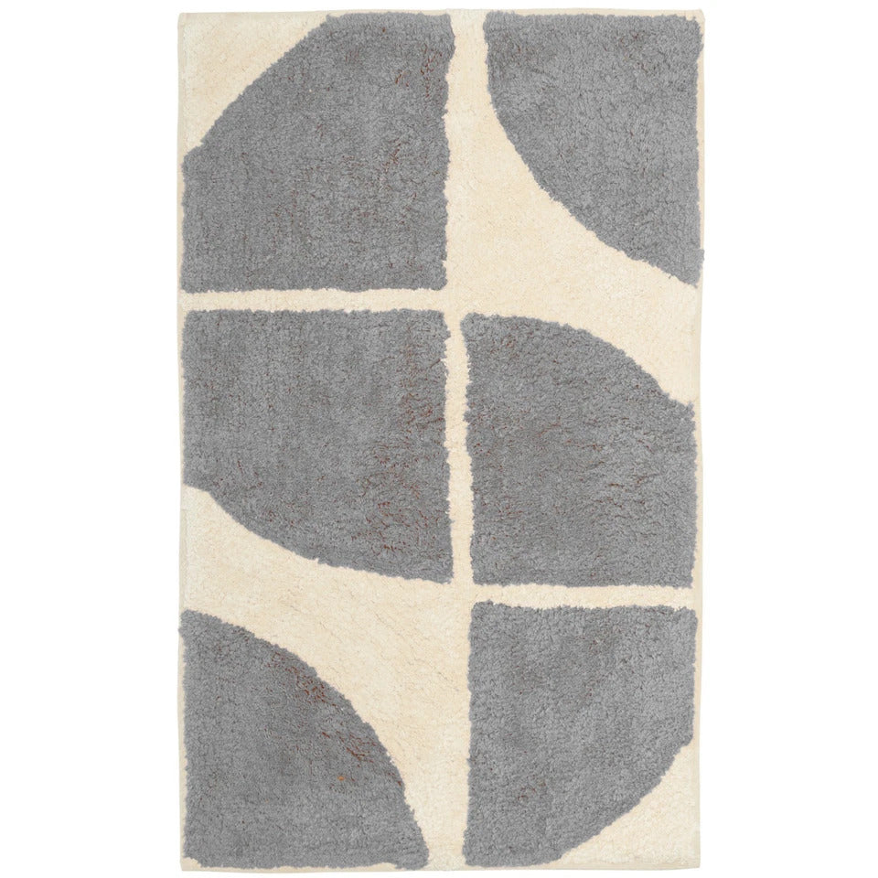 Abstract Curve Bath Mat 100% Cotton 4 Colours