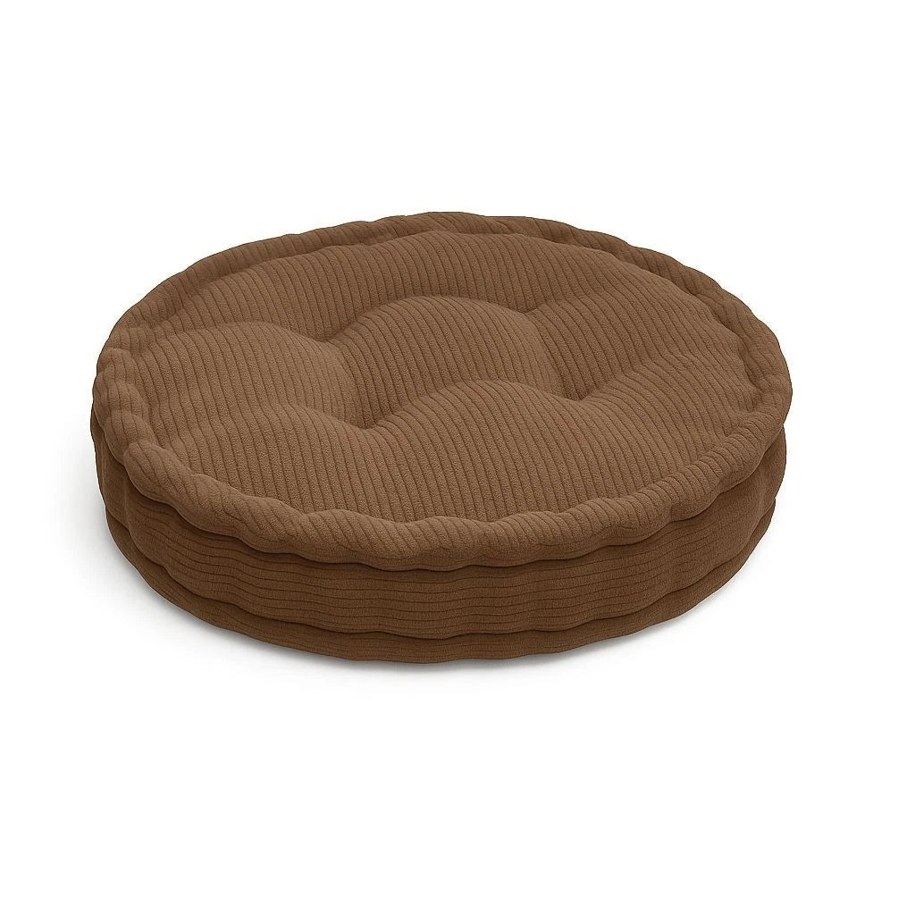 Round Textured Fleece Booster Cushion Seat Pad 7 Colours