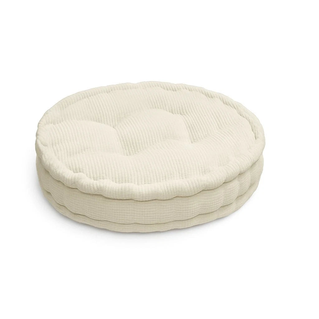 Round Textured Fleece Booster Cushion Seat Pad 7 Colours