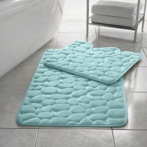 Stone Style Bath Mat Memory Foam 11 Colour