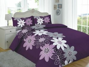 multi-flower stencil duvet Set