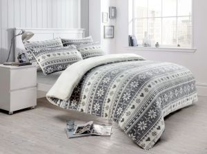 Nordic Fair Isle Teddy Duvet Set