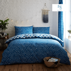 Indigo Diamond Duvet Set