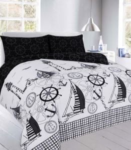 Nautical Printed Duvet Set 3 Colours