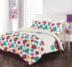 Multi-colored Poppy Duvet Set