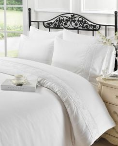 Luxury Laced Strip Duvet Set