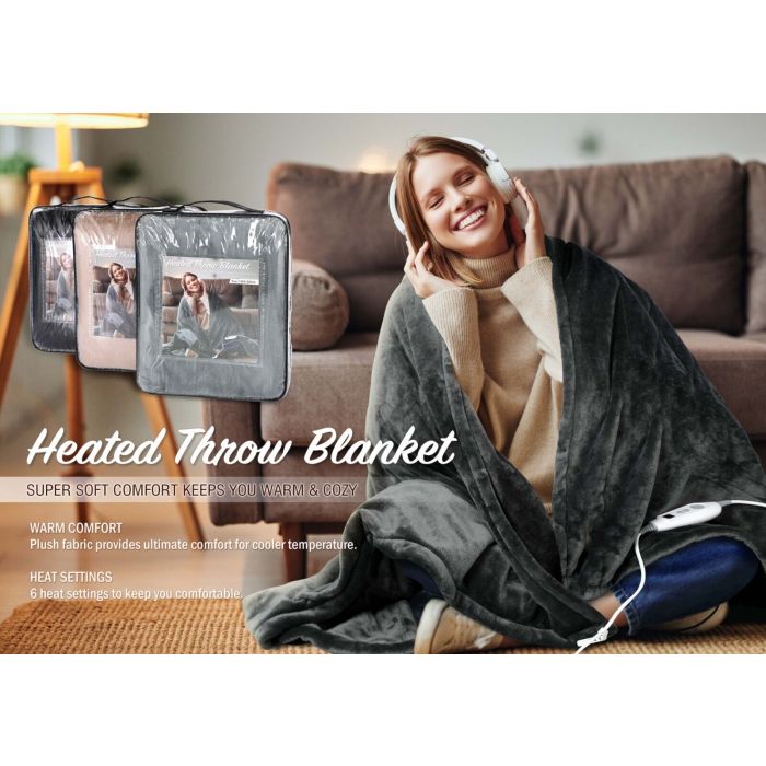 Soft heated blanket sale