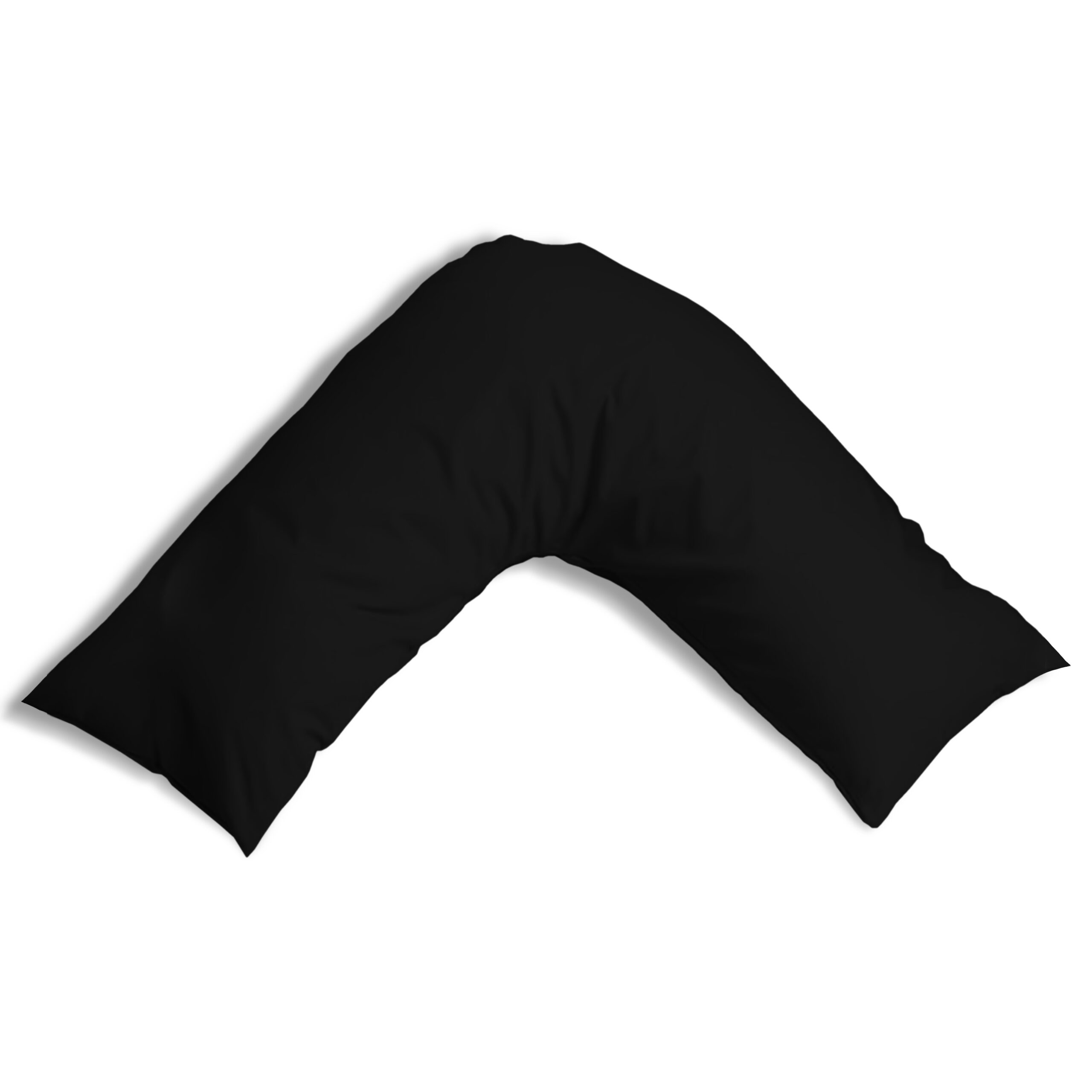 Black V Shape Pillow Cases