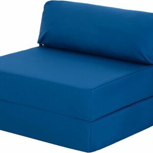 Fold Out Z Bed Chair Cover Blue