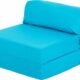 fold out Z bed chairs in turquoise cover